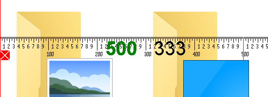 Transparent ruler